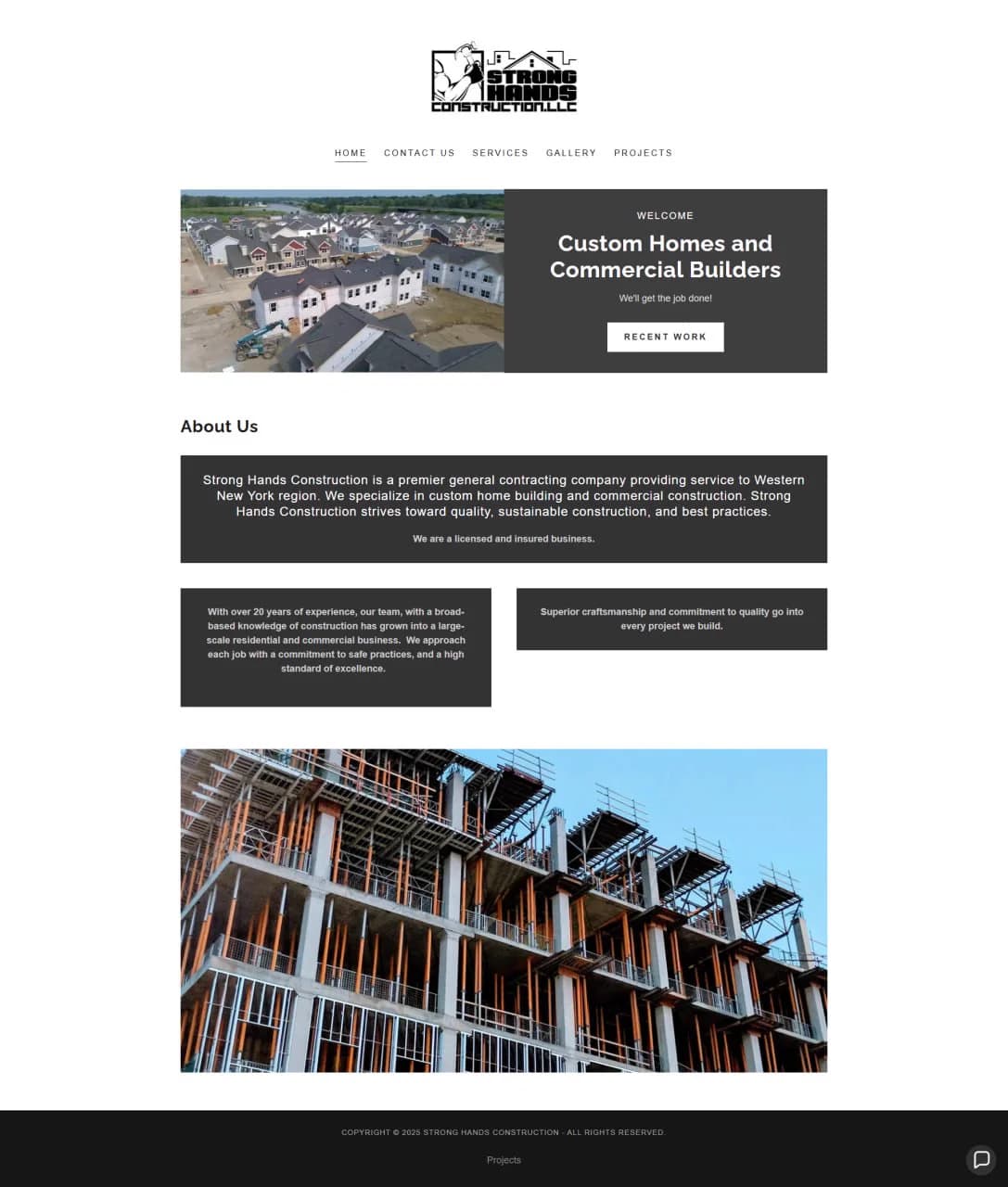 Before Website Redesign - Outdated Site