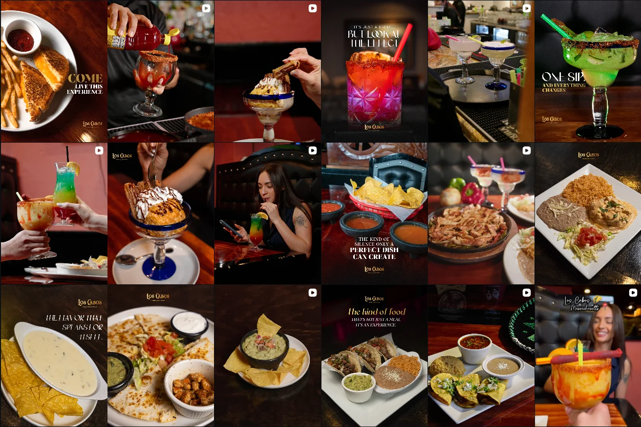 Los Cabos Mexican Grill Official Instagram Grid Feed